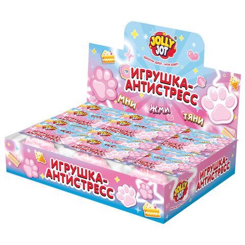 Игрушка-антистресс "ПРОЗРАЧНАЯ ЛАПКА", 7 см, дисплей, JOLLY JOT 12 шт. (ДЖОЛЛИ ДЖОТ), 665818