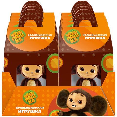 Игрушка пластиковая на подставке ЧЕБУРАШКА 5 см АССОРТИ, КОНФИТРЕЙД, УТ59849
