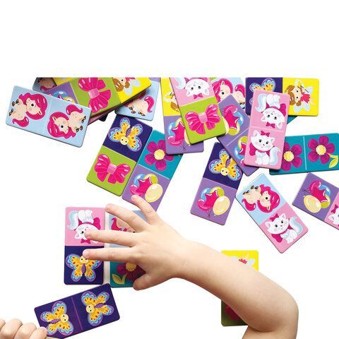 Настольная игра Домино детское с картинками, АССОРТИ, Baby Toys