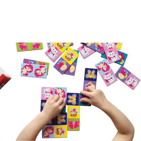 Настольная игра Домино детское с картинками, АССОРТИ, Baby Toys