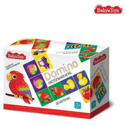 Настольная игра Домино детское с картинками, АССОРТИ, Baby Toys