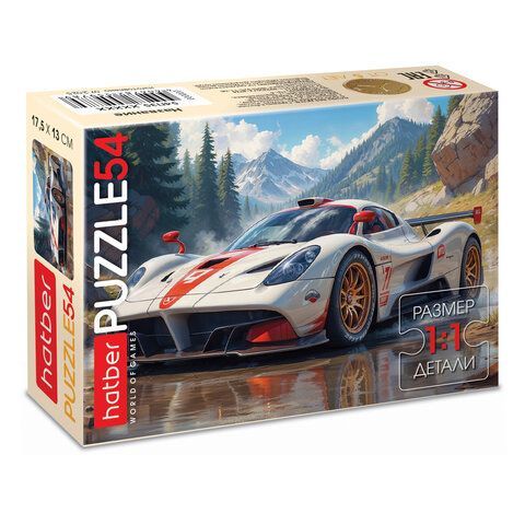 Пазл картонный 54 элемента "ОЧАРОВАТЕЛЬНЫЕ МОРДАШКИ", КОМПЛЕКТ 40 штук, 175х130мм, HATBER