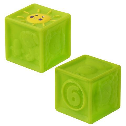 Тактильные кубики сенсорные игрушки развивающие ЭКО 9 штук, BAMBOX BABY (БАМБОКС БЭБИ), 665908