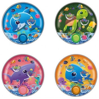 Водная игра ПОДВОДНЫЙ МИР, 10*10 см, колечки, ассорти, 4 вида, JOLLY JOT 12 шт. (ДЖОЛИ ДЖОТ), 665995