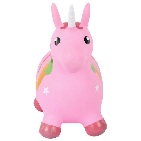 Попрыгун надувной "Единорог", 57х27х50 см, ПВХ, насос, JOLLY JOT (ДЖОЛЛИ ДЖОТ), 666128
