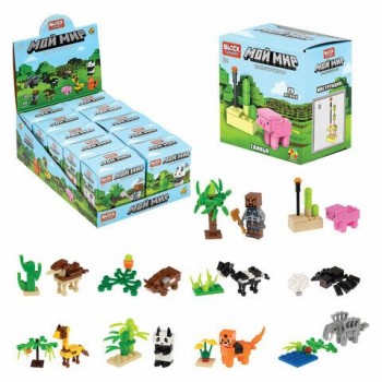 Конструктор пластиковый "Blockformers. МОЙ МИР", АССОРТИ, 10 видов, дисплей, 1TOY 10 шт., Т23996
