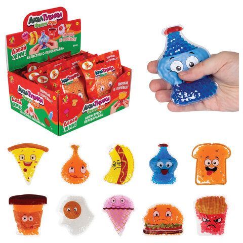 Антистресс-Переливайка &quot;АКВАТУБИКИ ВКУСНЯШКИ&quot;, АССОРТИ, 20 видов, 1TOY