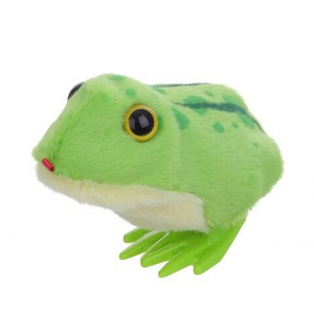 Игрушка мягкая заводная Лягушка, высота 6 см, WOOZOO (ВУУЗУ), 666189