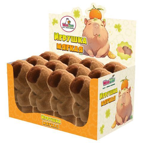 Игрушка мягкая Капибара, 17 см, WOOZOO (ВУЗУ), 666199