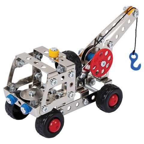 Конструктор металлический "Строительная техника 3в1", подвижные детали, 137 элементов, BAMBOX, 666369