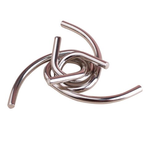 Головоломки металлические, набор 45 штук, разные уровни сложности, МозгоМина, 666422