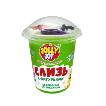 Слайм Слизь с фигурками, насекомые, 200 гр, НАБОР 3 шт, JOLLY JOT, 666665