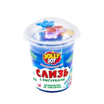 Слайм Слизь с фигурками, единороги, 200 гр, АССОРТИ 3 вида, JOLLY JOT (ДЖОЛЛИ ДЖОТ),, 666666