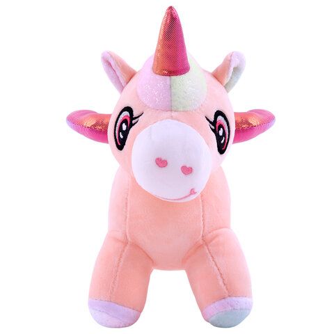 Игрушка мягкая "Единорог", 23 см, цвет розовый, WOOZOO (ВУЗУ), 666783