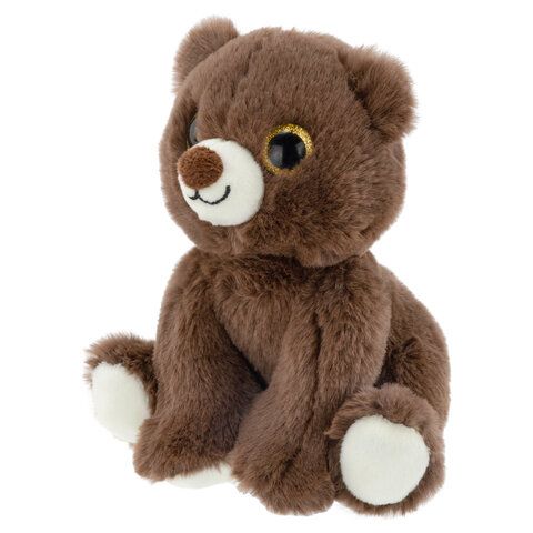 Игрушка мягкая Мишка, 16 см, цвет коричневый, WOOZOO (ВУЗУ), 666796