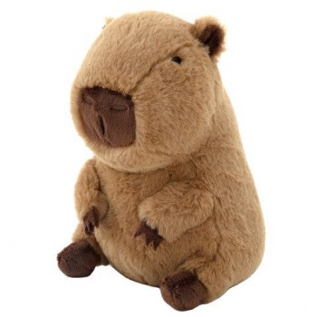 Игрушка мягкая Капибара, 20 см, цвет коричневый, WOOZOO (ВУЗУ), 666802