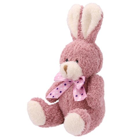 Игрушка мягкая Зайчик, 15 см, ассорти 4 цвета, WOOZOO (ВУЗУ), 666811