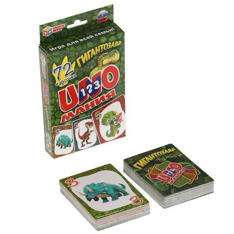 Игра настольная Уномания, 70-72 карточки, АССОРТИ, Умные игры