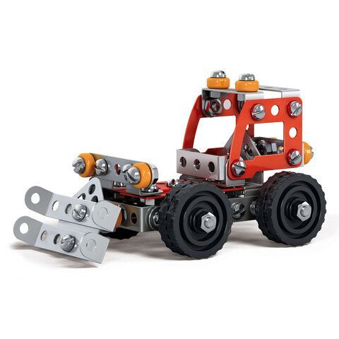 Конструктор металлический "Бульдозер", цветной, с подвижными деталями, 126 элементов, BAMBOX, 667031