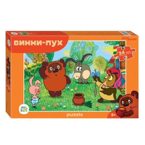 Пазл картонный 24 элемента, "МАКСИ-ПАЗЛЫ", АССОРТИ, поле 50х34,5 см