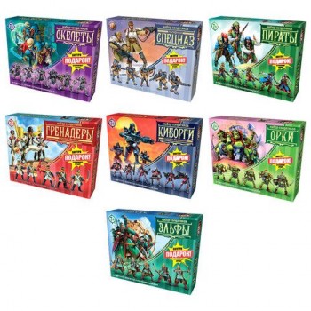 Набор солдатиков + стреляющее орудие, "БИТВЫ FANTASY", АССОРТИ, Нескучные игры