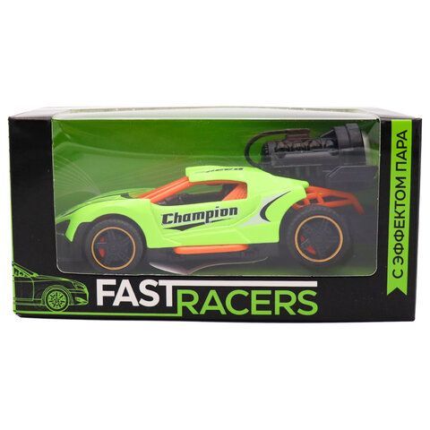 Машинка металлическая СВЕТ, ЗВУК, ПАР, 14 см, АССОРТИ, Funky Toys