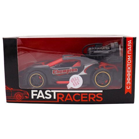 Машинка металлическая СВЕТ, ЗВУК, ПАР, 14 см, АССОРТИ, Funky Toys