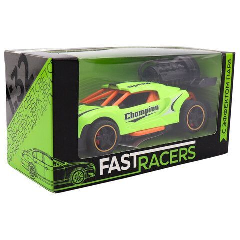 Машинка металлическая СВЕТ, ЗВУК, ПАР, 14 см, АССОРТИ, Funky Toys