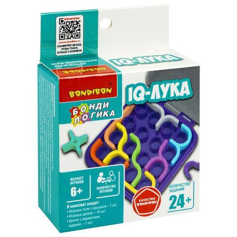 Игра настольная логическая БондиЛогика "IQ-ЛУКА" Bondibon, ВВ6279