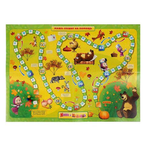 Игра - ходилка настольная, ЛИЦЕНЗИОННЫЕ СЮЖЕТЫ, ассорти, 217х330х27мм, УМНЫЕ ИГРЫ