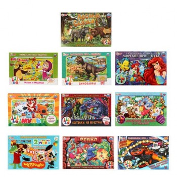 Игра - ходилка настольная, ЛИЦЕНЗИОННЫЕ СЮЖЕТЫ, ассорти, 217х330х27мм, УМНЫЕ ИГРЫ