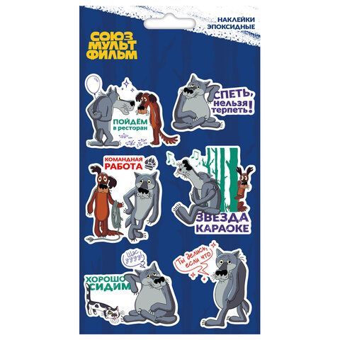 Наклейки эпоксидные 11х20 см, СОЮЗМУЛЬТФИЛЬМ, АССОРТИ