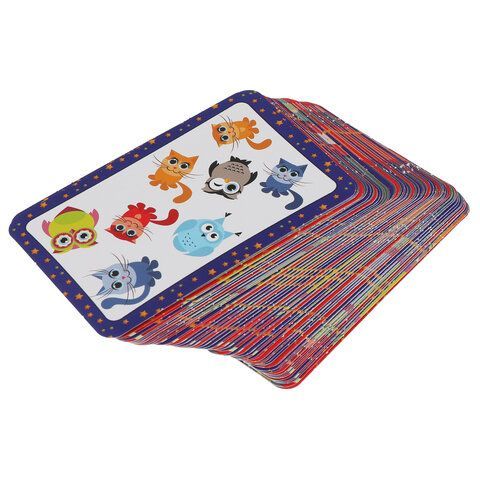 Игра настольная карточная Котики и совы 80 карточек, 138х170х40мм, УМНЫЕ ИГРЫ, 29716, 4680107929716