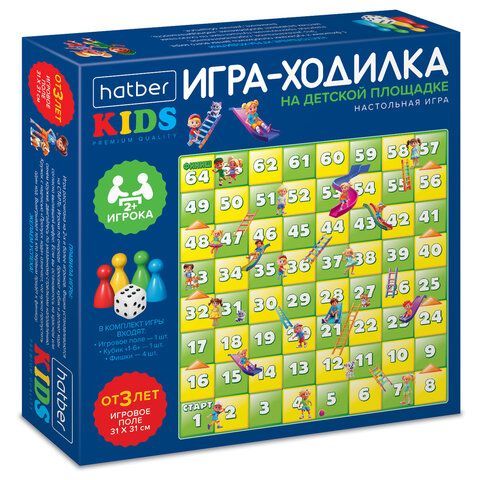 Игра-ходилка настольная детская, АССОРТИ, 5 сюжетов, HATBER