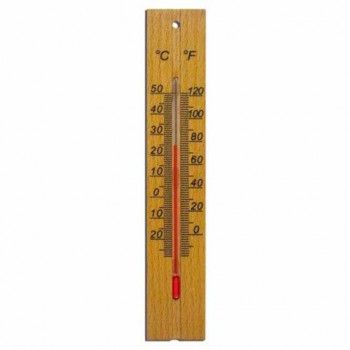Термометр комнатный, "ДЕРЕВЯННЫЙ", диапазон: от 0 до +50°C, ПТЗ, ТБ-206