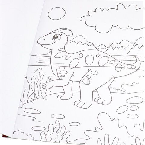 Книжка-раскраска ГИГАНТСКАЯ, ДИНОЗАВРЫ, 300х430 мм, 40 страниц, BRIGHT KIDS, Р-8164