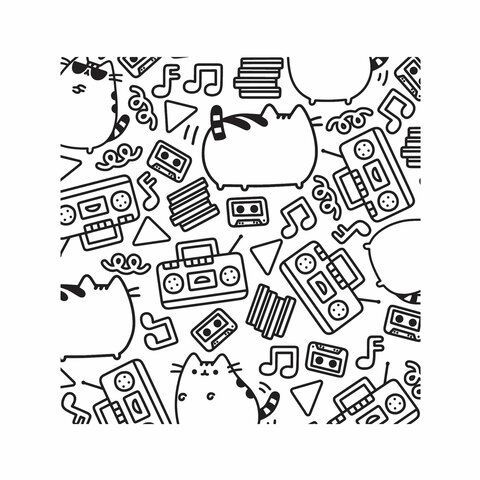 Книжка-раскраска PUSHEEN &quot;Маленькая мяу-раскраска&quot;, 245х245 мм, 96 страниц, ЭКСМО, 29255