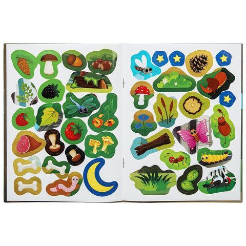 Книжка с наклейками "НАКЛЕЙКИ МАЛЫШАМ", ассорти, 162х215мм, 16 стр., УМКА