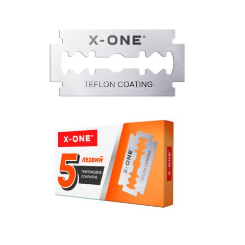 Сменные лезвия из нержавеющей стали для безопасных бритв, 5 штук, Х-ONE, 700038