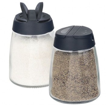 Набор для специй 2*150 мл, MAXI, солонка+перечница, стекло/пластик, WEGLA (ВЕГЛА), 700228