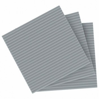 Салфетки губчатые для уборки кухни 15 х 15 см ЦЕЛЛЮЛОЗНЫЕ, КОМПЛЕКТ 3 штуки, серые, LAIMA 16 шт., 700261