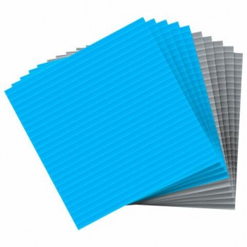 Салфетки губчатые для уборки кухни 15 х 15 см ЦЕЛЛЮЛОЗНЫЕ, КОМПЛЕКТ 10 штук, цвет: серый/голубой, LAIMA, 700263