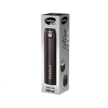 Термокружка 520 мл из нержавеющей стали SUS304, JOYLUX ULTRA BROWN, матовый коричневы, 700279