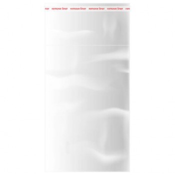 Пакеты БОПП с клеевым клапаном КОМПЛЕКТ 100 штук, 8 х 12 + 4 см, 25 мкм, BRAUBERG 20 шт., 700402