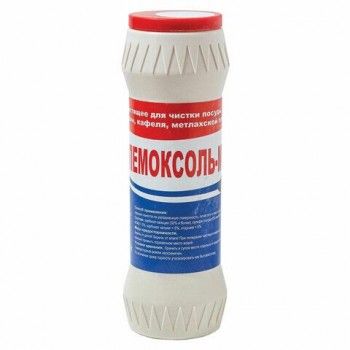 Чистящее средство порошок с хлором 500г ПЕМОКСОЛЬ-М 5 шт. "Лимон", универсальное, туба, ш/к