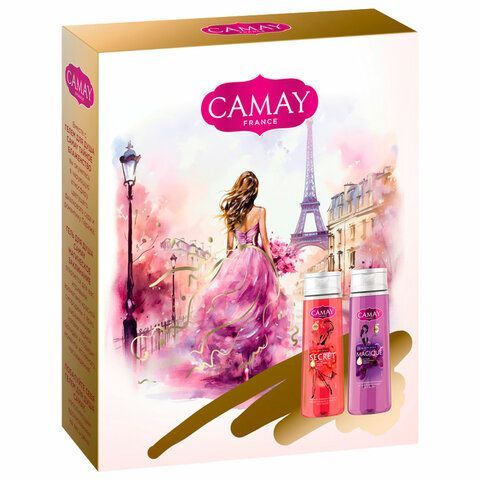 Промонабор: Гель для душа CAMAY &quot;Тайное блаженство&quot; 250мл + &quot;Магическое заклинание&quot; 2