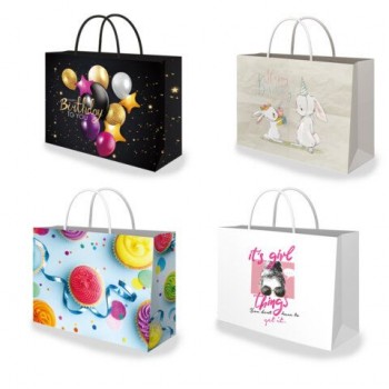 Пакет подарочный (1 штука) 45х13х33см(XL) "Super Wide", ассорти, глиттер, фольга, ЗОЛОТАЯ СКАЗКА 12 шт., 700828