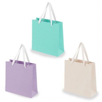 Пакет подарочный (1 штука) 20х8х20см "Pastel Mix", ассорти, крафт, ЗОЛОТАЯ СКАЗКА 12 шт., 700831