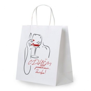 Пакет подарочный (1 штука) 26х13х32см (L) "С Днём рождения, детка!", крафт, ЗОЛОТАЯ СКАЗКА 10 шт., 700845