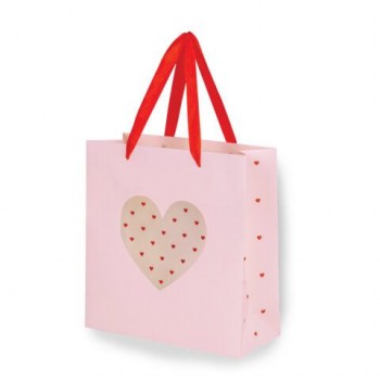 Пакет подарочный КОМПЛЕКТ 3 шт 20х8х20см,"With LOVE", с прозрачным окном, ЗОЛОТАЯ СКАЗКА, 700866